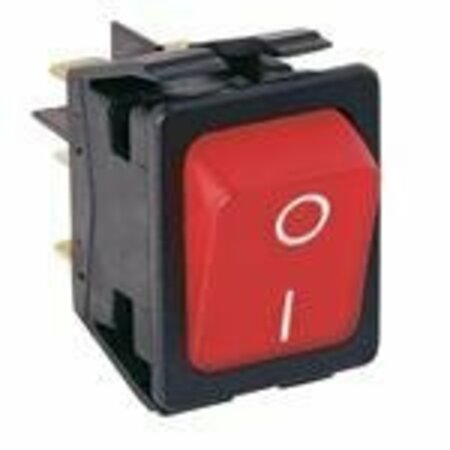 ARCOELECTRIC Rocker Switch, Spst, On-Off, Quick Connect Terminal, Rocker Actuator, Panel Mount C6058ALBR21197W